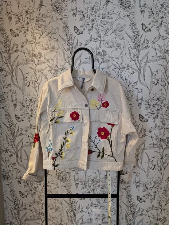 NWT Anthropologie Embroidered Floral Jacket | Size Small - Picture 3 of 12